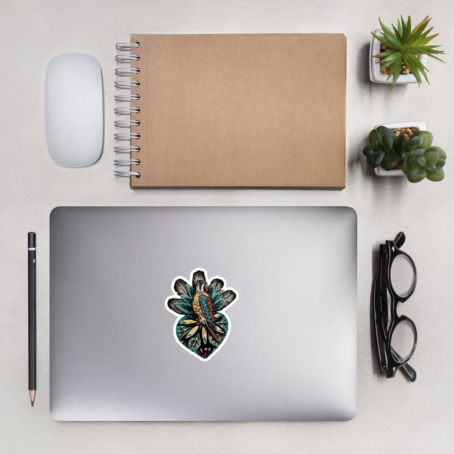 Kestrel — Clay Style Sticker