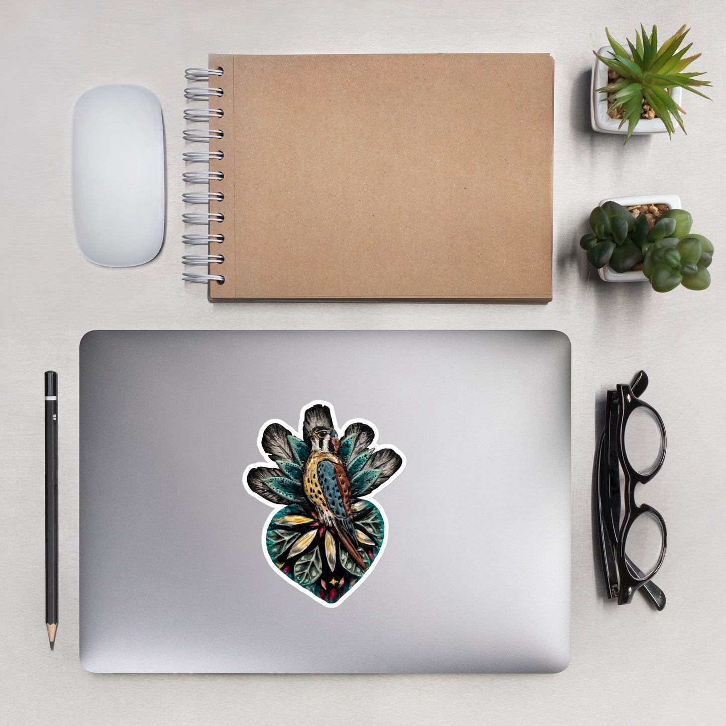 Kestrel — Clay Style Sticker