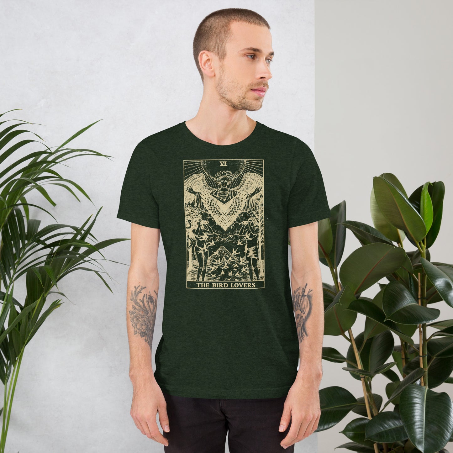 Tarot: The Bird Lovers — Unisex t-shirt