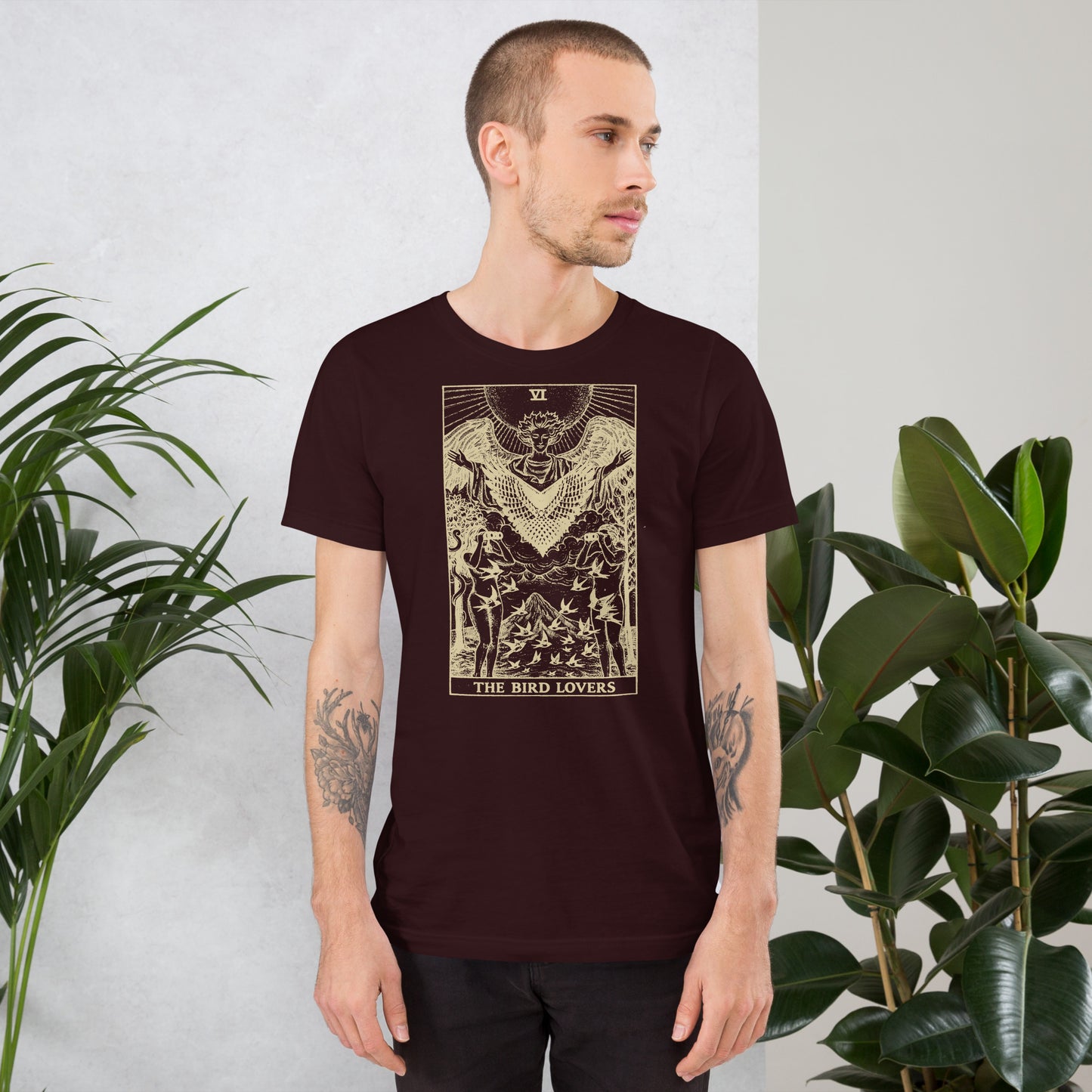 Tarot: The Bird Lovers — Unisex t-shirt