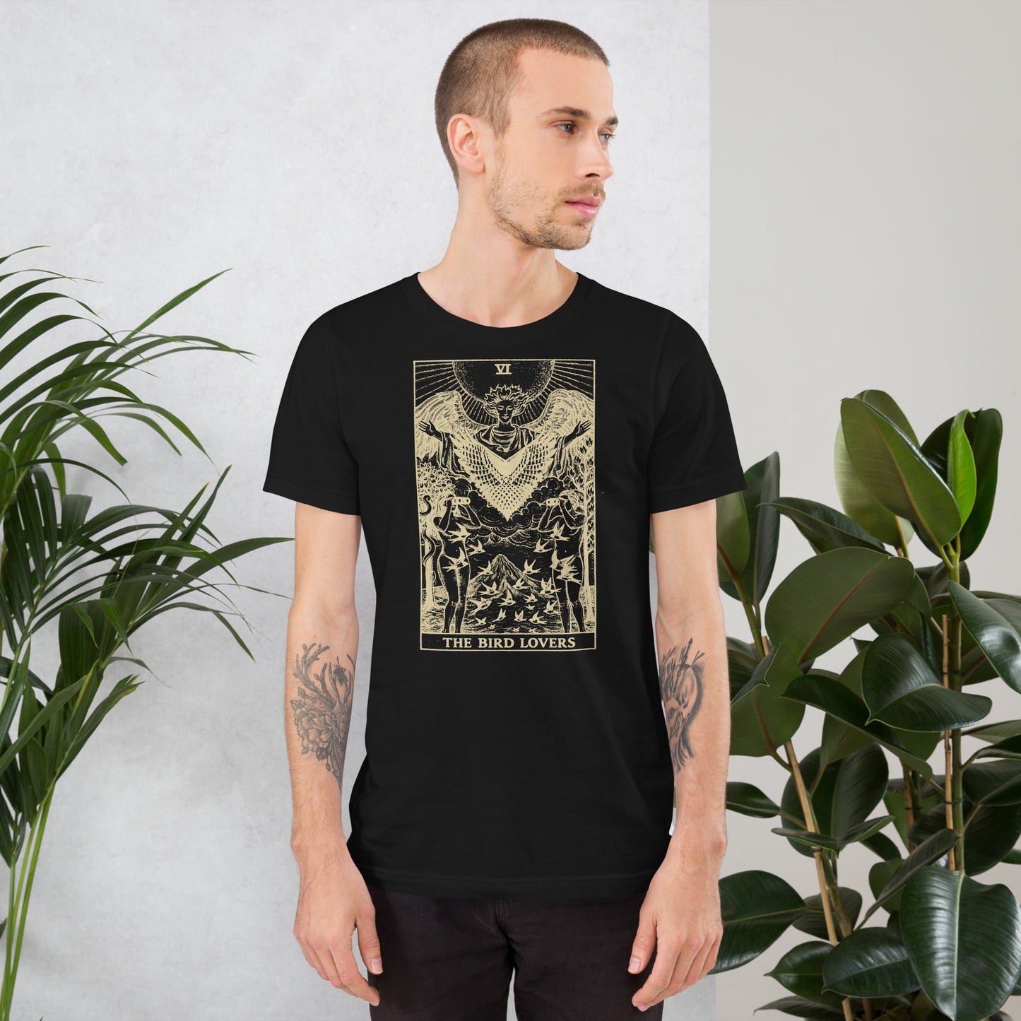 Tarot: The Bird Lovers — Unisex t-shirt